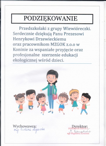 Podziękowania