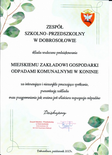 Podziękowania