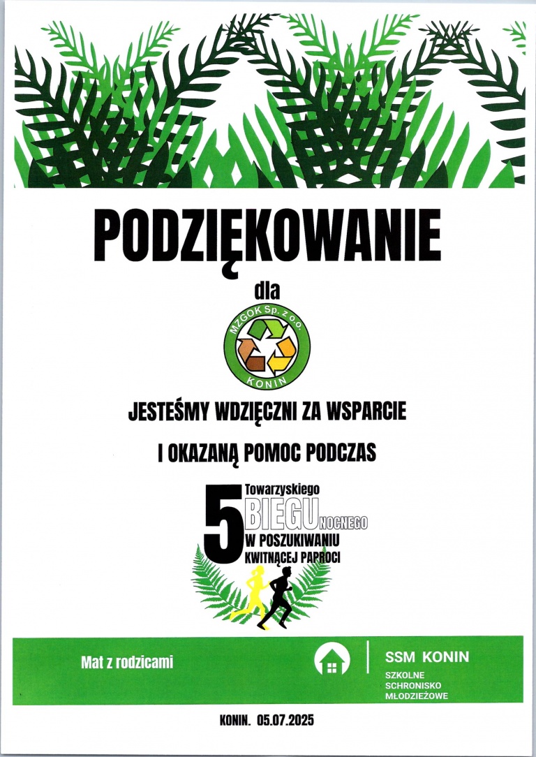 Podziękowania 2025