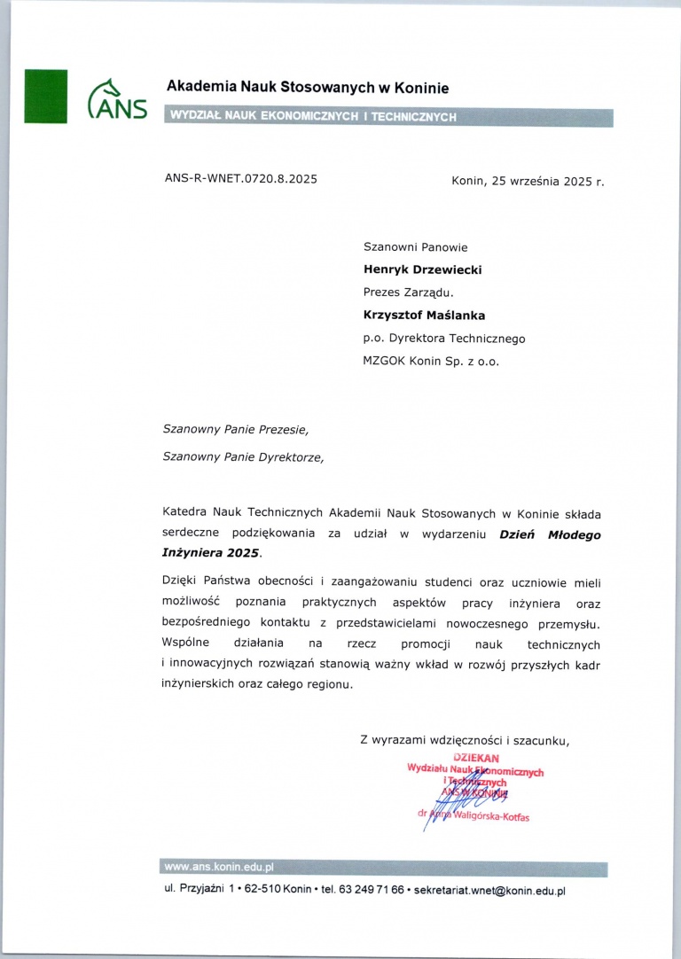 Trzecia edycja Dnia Młodego Inżyniera w Akademii Nauk Stosowanych w Koninie